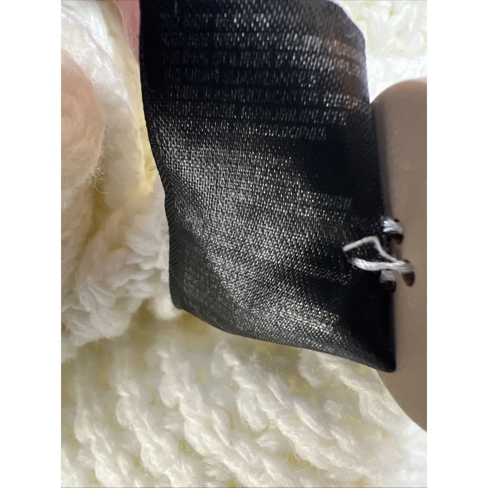 Leif Nelson White Cable Knit Mens Preppy Grandpa Cardigan Fisherman Size Large - Picture 14 of 16